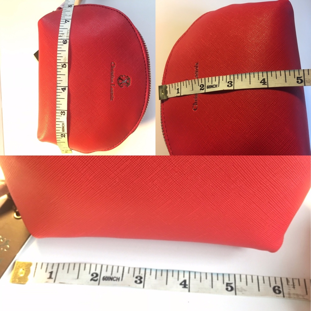 NWT CHRISTIAN LACROIX LUCIE COSMETIC BAG RED - Picture 3 of 5